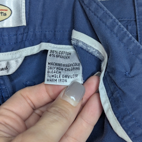 Talbots Navy Stretch Cotton Chino Pants Women’s 8 High Rise Straight Leg - Picture 7 of 15